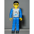 Technic Figure Blue Legs, Light Gray Top with Orca Pattern, Blue Arms – ТЕХНИК