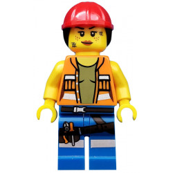 Gail the Construction Worker, The LEGO Movie (Minifigure Only without Stand and Accessories) – КОЛЕКЦИОНЕРСКИ МИНИФИГУРКИ