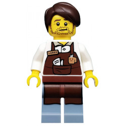 Larry the Barista, The LEGO Movie (Minifigure Only without Stand and Accessories) – КОЛЕКЦИОНЕРСКИ МИНИФИГУРКИ