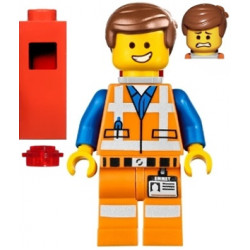 Emmet - Wide Smile, with Piece of Resistance and Plate on Leg – ЛЕГО ФИЛМЪТ