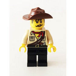 Johnny Thunder (The Lego Movie - Dark Brown Straps, White Pupils) – ЛЕГО ФИЛМЪТ