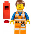 Emmet - Lopsided Closed Mouth Smile, with Piece of Resistance and Plate on Leg – ЛЕГО ФИЛМЪТ