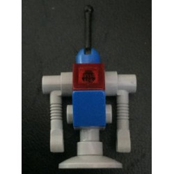 Classic Space Droid - Light Bluish Gray and Blue with Trans-Red Eye (Benny's Droid) – ЛЕГО ФИЛМЪТ