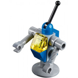 Classic Space Droid - Light Bluish Gray and Blue with Trans-Yellow Eye (Benny's Droid) – ЛЕГО ФИЛМЪТ