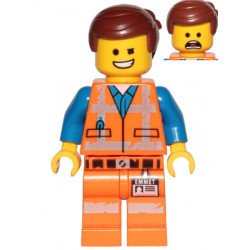 Emmet - Wink Smile / Scared, Worn Uniform – ЛЕГО ФИЛМЪТ 2