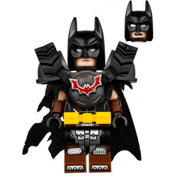 Batman - Battle Ready, Tire Armor, Tattered Cape, Yellow Utility Belt, Reddish Brown Boots – ЛЕГО ФИЛМЪТ 2
