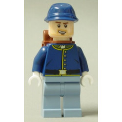 Cavalry Soldier - Backpack, Brown Eyebrows, Lopsided Open Mouth Smile, Stubble – САМОТНИЯТ РЕЙНДЖЪР