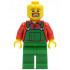 LEGO Brand Store Male, Overalls Farmer Green, Brown Moustache and Goatee, No Headgear (no specific back printing) {Glasgow} – МАРКА ЛЕГО