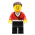 LEGO Brand Store Female, Sweater Cropped with Bow, Heart Necklace, Black Legs, Dark Brown Hair with Bun – МАРКА ЛЕГО