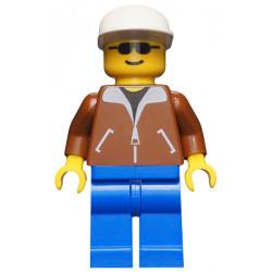 Jacket Brown - Blue Legs, White Cap – ГРАДСКИ