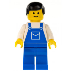 Overalls Blue with Pocket, Blue Legs, Black Male Hair – ГРАДСКИ