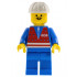 Red Vest and Zipper - Blue Legs, White Construction Helmet, Moustache – ВЛАКОВЕ