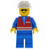 Red Vest and Zipper - Blue Legs, White Construction Helmet, Sunglasses – ВЛАКОВЕ