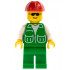 Jacket Green with 2 Large Pockets - Green Legs, Red Construction Helmet – ГРАДСКИ