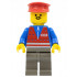 Red Vest and Zipper - Dark Gray Legs, Red Hat – ВЛАКОВЕ