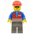 Red Vest and Zipper - Dark Gray Legs, Red Construction Helmet – ВЛАКОВЕ