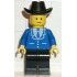 Suit with 3 Buttons Blue - Black Legs, Black Cowboy Hat – ГРАДСКИ