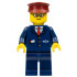 Dark Blue Suit with Train Logo, Dark Blue Legs, Dark Red Hat, Rounded Glasses - Tram Driver – ВЛАКОВЕ
