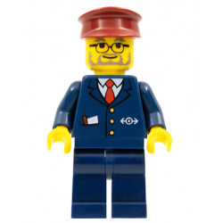 Dark Blue Suit with Train Logo, Dark Blue Legs, Dark Red Hat - Conductor – ВЛАКОВЕ