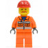 Orange Vest with Safety Stripes - Orange Legs, Red Construction Helmet, Brown Moustache, Dark Bluish Gray Hands – ВЛАКОВЕ
