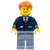 Train Conductor - Male, Dark Blue Suit with Train Logo, Sand Blue Legs, Dark Orange Hair – ВЛАКОВЕ