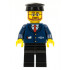 Dark Blue Suit with Train Logo, Black Legs, Black Hat, Beard and Glasses – ВЛАКОВЕ