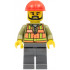 Light Orange Safety Vest, Dark Bluish Gray Legs, Red Construction Helmet, Black Beard – ВЛАКОВЕ