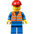 Orange Vest with Safety Stripes - Blue Legs, Red Construction Helmet, Orange Sunglasses – ГРАДСКИ