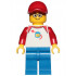 Man - Classic Space Shirt with Red Sleeves, Blue Legs, Red Cap – ГРАДСКИ