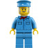 Train Worker - Male, Medium Blue Hat, Medium Blue Shirt with Red Bandana, Medium Blue Legs – ВЛАКОВЕ
