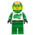 Race - Driver, Green Alligator, Helmet with Flames – ГРАДСКИ