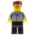 Pinstripe Suit Jacket, Black Legs, Dark Red Hat, Standard Grin – ГРАДСКИ