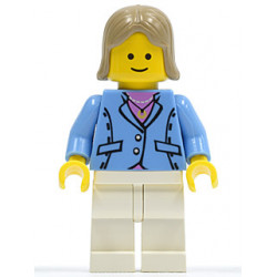 Medium Blue Jacket, White Legs, Dark Tan Female Hair – ГРАДСКИ