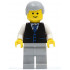 Black Vest with Blue Striped Tie, Light Bluish Gray Legs, White Arms, Light Bluish Gray Male Hair, Smile – ГРАДСКИ