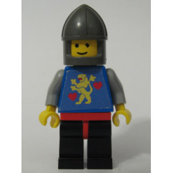Castle Guard, Lion with Hearts, Black Legs , Dark Gray Chin-Guard (Stickered Torso) – ЗАМЪЦИ