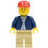 Dark Blue Jacket, Light Blue Shirt, Tan Legs, Red Long Bill Cap – ГРАДСКИ