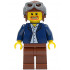 Dark Blue Jacket, Light Blue Shirt, Reddish Brown Legs, Aviator Cap and Goggles – ГРАДСКИ
