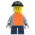 Plain Light Bluish Gray Torso, Dark Blue Short Legs, Knit Cap, Orange Vest – ГРАДСКИ