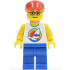 Surfboard on Ocean - Blue Legs, Red Cap, Red Eyebrows, Glasses – ГРАДСКИ