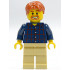 Plaid Button Shirt, Tan Legs, Dark Orange Short Tousled Hair, Dark Orange Goatee and Eyebrows – ГРАДСКИ