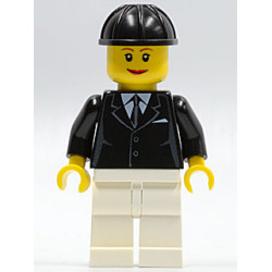 Horse Rider, Female, Black Suit with Tie, White Legs, Black Construction Helmet – ГРАДСКИ