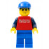 Red Shirt with 3 Silver Logos, Dark Blue Arms, Blue Legs, Blue Cap – ГРАДСКИ