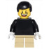 Plain Black Torso with Black Arms, Tan Short Legs, Black Male Hair – ГРАДСКИ