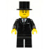 Suit Black, Top Hat, Black Legs, Black Eyebrows – ГРАДСКИ
