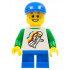 Classic Space Minifigure Floating Pattern, Blue Short Legs, Blue Short Bill Cap – ГРАДСКИ
