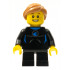 Wetsuit with Blue Sign, Black Short Legs, Medium Nougat Ponytail and Swept Sideways Fringe – ГРАДСКИ