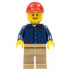 Plaid Button Shirt, Dark Tan Legs, Red Cap with Hole, Lopsided Grin with Teeth – ГРАДСКИ