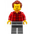 Music Store Assistant - Male, Red Plaid Flannel Shirt, Dark Bluish Gray Legs, Reddish Brown Hair – ГРАДСКИ