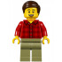 Dad, Red Plaid Flannel Shirt, Olive Green Legs, Dark Brown Smooth Hair – ГРАДСКИ