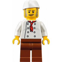 Chef, Moustache, Dark Tan and Gray Sideburns, Stubble, Wrinkles on Shirt – ГРАДСКИ